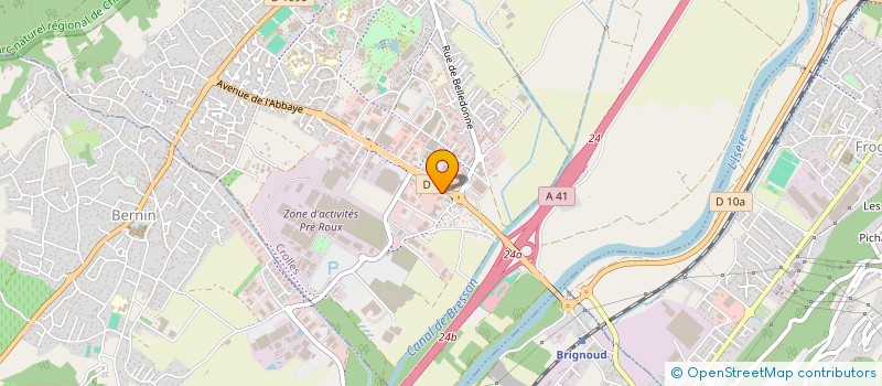 localisation de l'entreprise F4 DISTRIBUTION à CROLLES