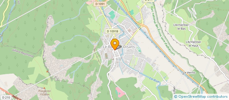 localisation de l'entreprise F4D  LES DEUX ALPES