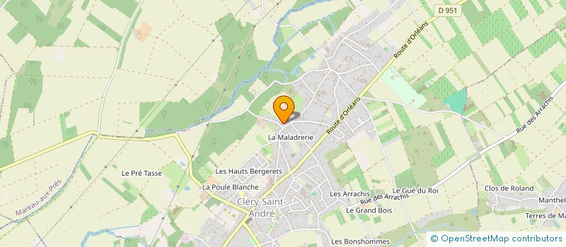 localisation de l'entreprise F4D à CLERY-SAINT-ANDRE