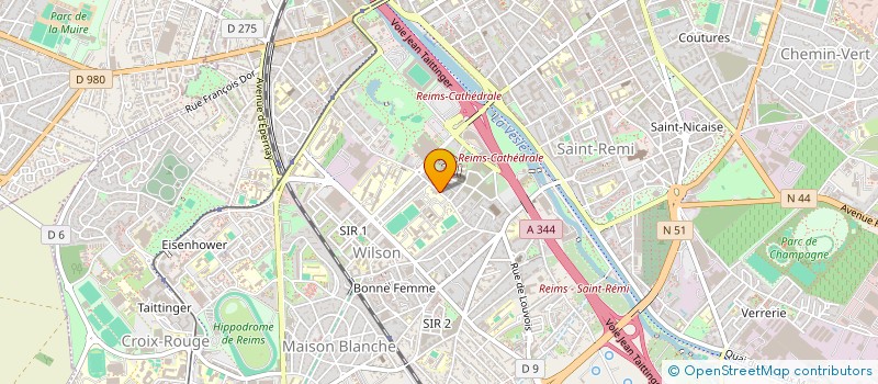 localisation de l'entreprise F4E  REIMS