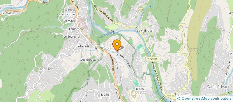 localisation de l'entreprise F4M à AUBENAS