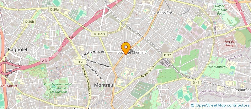 localisation de l'entreprise F7C GERANCE IDF à MONTREUIL