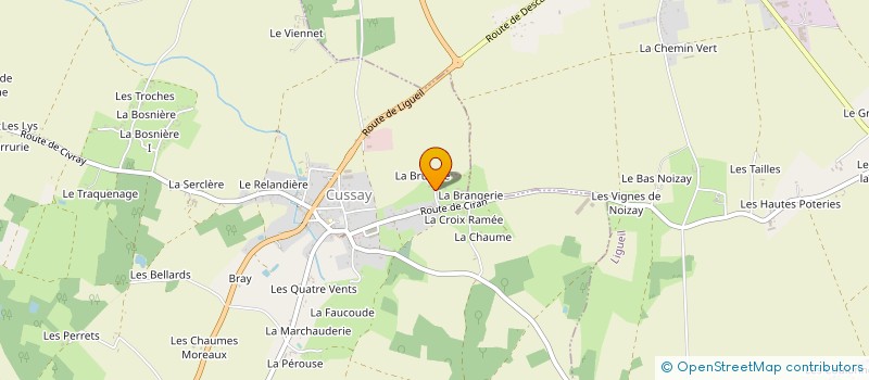 localisation de l'entreprise FA 37  CUSSAY