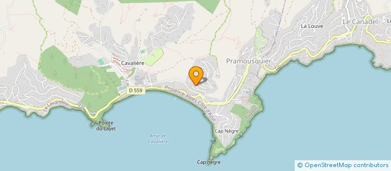 localisation de l'entreprise FA à LE LAVANDOU