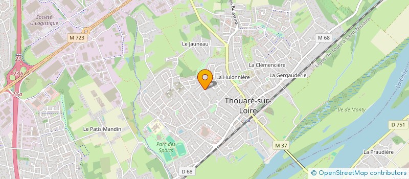 localisation de l'entreprise FA  THOUARE-SUR-LOIRE