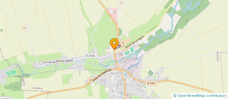 localisation de l'entreprise FA AUTO  AIRAINES