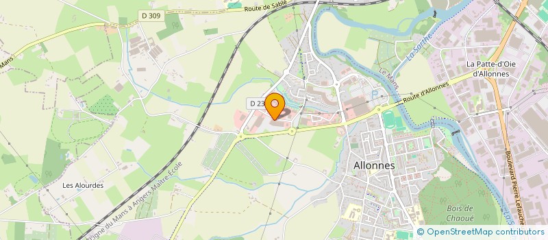 localisation de l'entreprise FA BI  ALLONNES