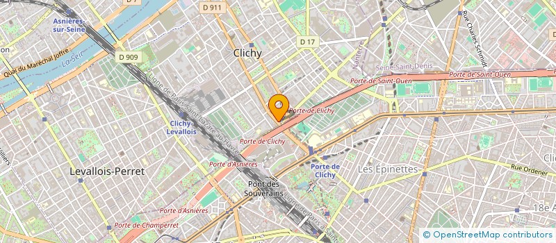 localisation de l'entreprise FA-BRI.SCI à CLICHY