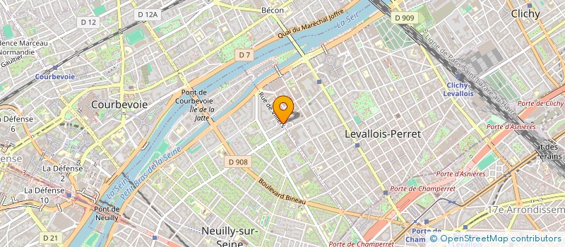 localisation de l'entreprise FA COMPANY à LEVALLOIS-PERRET