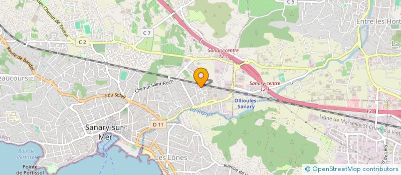 localisation de l'entreprise FA CONSTRUCTION à SANARY-SUR-MER