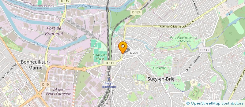 localisation de l'entreprise FA COUVERTURE à SUCY-EN-BRIE