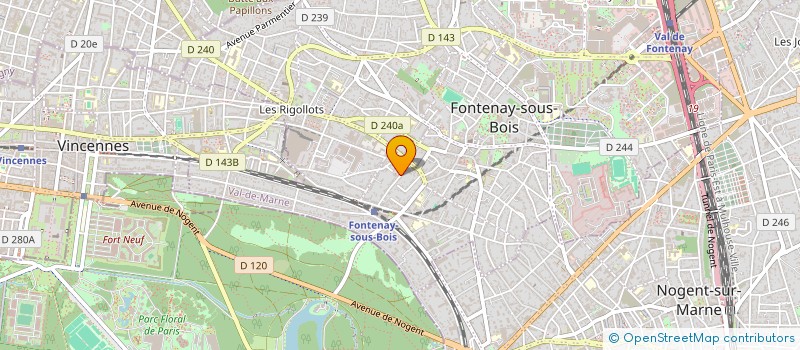 localisation de l'entreprise FA DIESE à FONTENAY-SOUS-BOIS