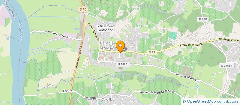 localisation de l'entreprise FA DOMINGUES  CAMBLANES-ET-MEYNAC