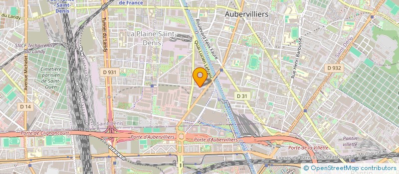 localisation de l'entreprise FA FA DIFFUSION  AUBERVILLIERS