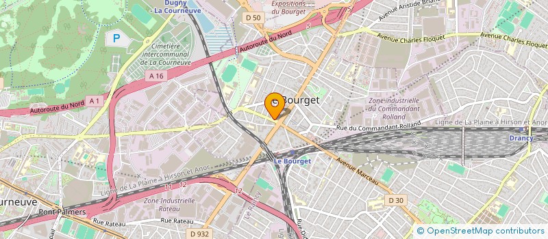 localisation de l'entreprise FA IMMO à LE BOURGET