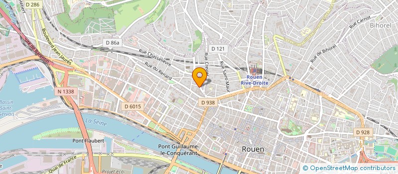 localisation de l'entreprise FA IMMOBILIER à ROUEN