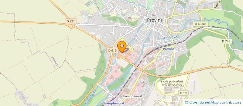 localisation de l'entreprise FA LOC  PROVINS