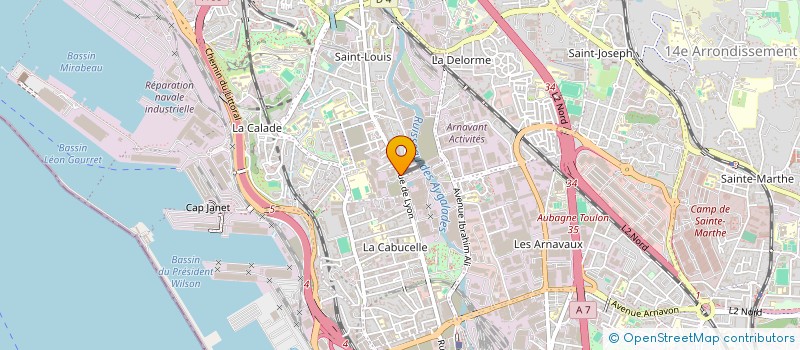 localisation de l'entreprise FA'NET à MARSEILLE