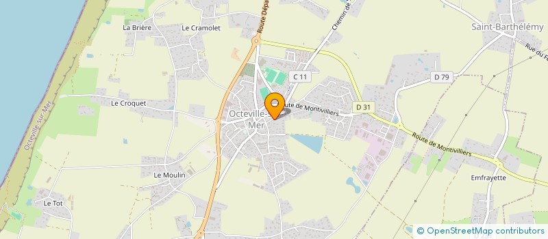 localisation de l'entreprise FA ORGANISATION  OCTEVILLE-SUR-MER