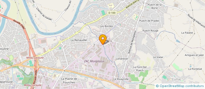 localisation de l'entreprise FA.RE  ALBI