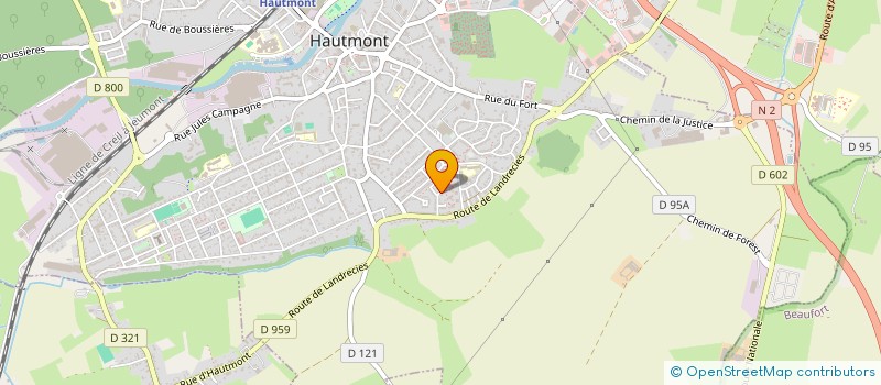 localisation de l'entreprise FA SI LA HAUTMONT  HAUTMONT