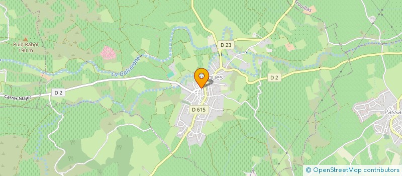 localisation de l'entreprise FA.SI.LA.LIRE.  TROUILLAS