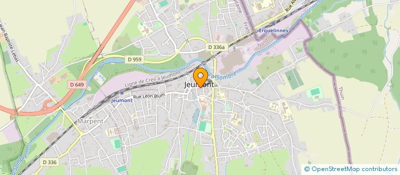 localisation de l'entreprise FA-SI-LA OFFRIR  JEUMONT