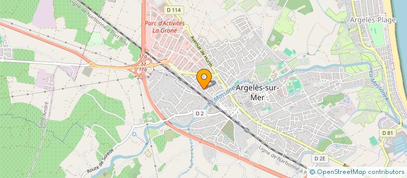 localisation de l'entreprise FA SOL à ARGELES-SUR-MER