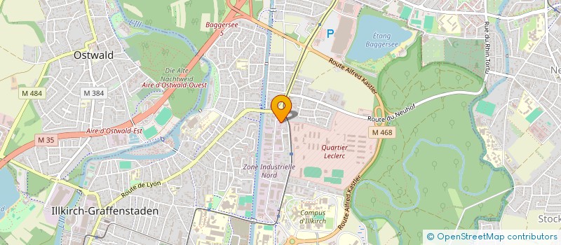 localisation de l'entreprise FA TAXIS  ILLKIRCH-GRAFFENSTADEN