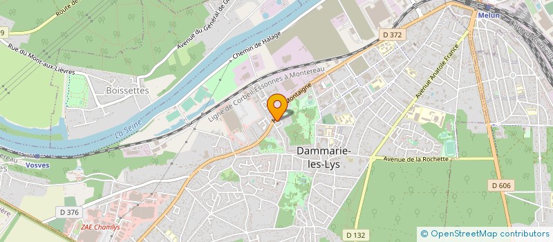 localisation de l'entreprise FA.TRANSECUR à DAMMARIE-LES-LYS