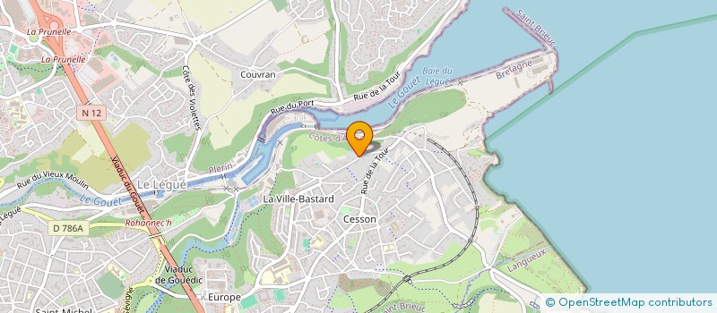 localisation de l'entreprise FA2C à SAINT-BRIEUC