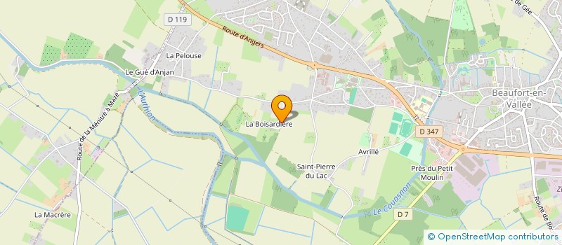 localisation de l'entreprise FA2M  BEAUFORT-EN-ANJOU