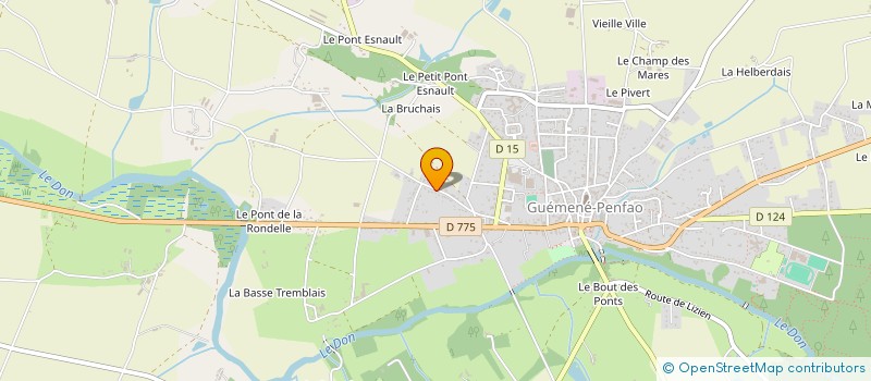 localisation de l'entreprise FA7  GUEMENE-PENFAO