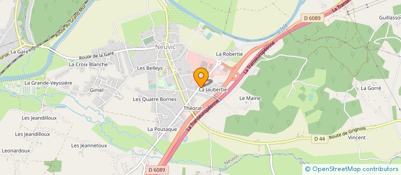 localisation de l'entreprise FAAM  NEUVIC