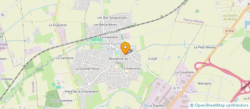 localisation de l'entreprise FAAREVA  NOTRE-DAME-D'OE