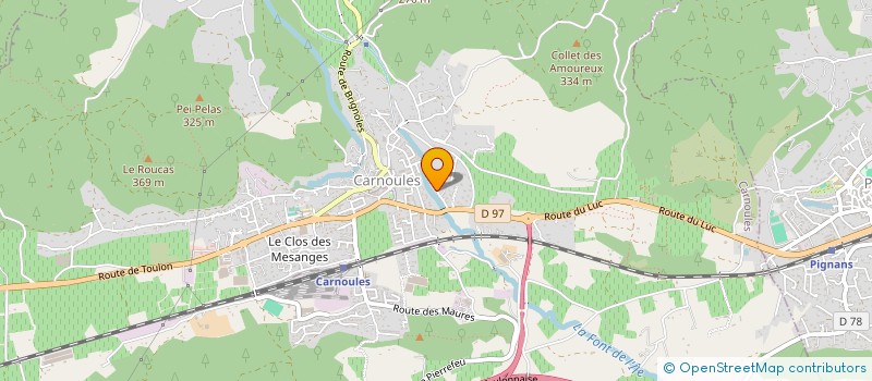 localisation de l'entreprise FAB  CARNOULES