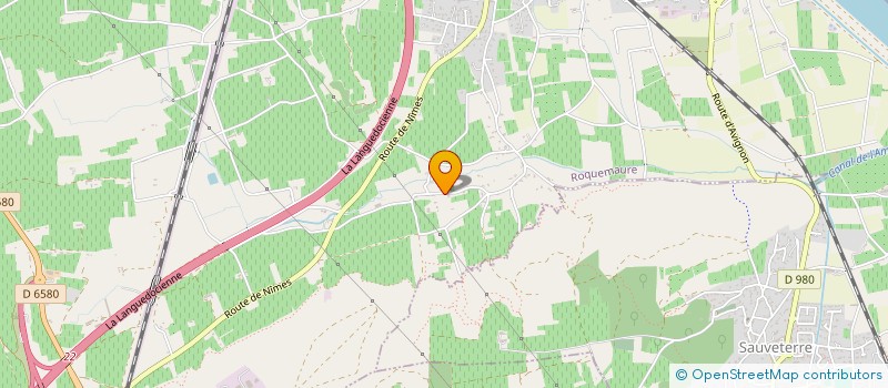 localisation de l'entreprise FAB'  ROQUEMAURE