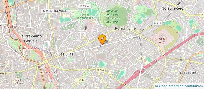 localisation de l'entreprise FAB à LES LILAS