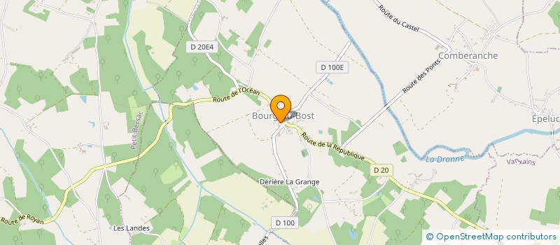 localisation de l'entreprise FAB  SIORAC-DE-RIBERAC