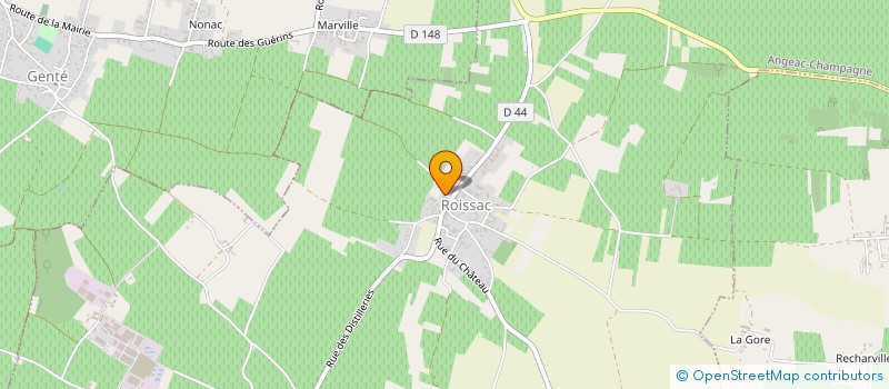 localisation de l'entreprise FAB à ANGEAC-CHAMPAGNE