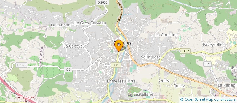 localisation de l'entreprise FAB  OLLIOULES