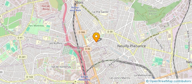 localisation de l'entreprise FAB ART à ROSNY-SOUS-BOIS