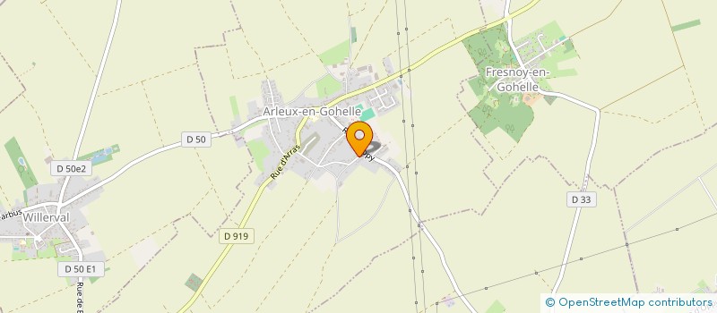 localisation de l'entreprise FAB II  ARLEUX-EN-GOHELLE