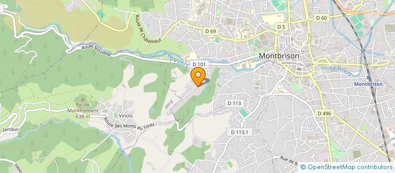localisation de l'entreprise FAB'IMMO à MONTBRISON