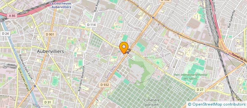 localisation de l'entreprise FAB IMMO  AUBERVILLIERS