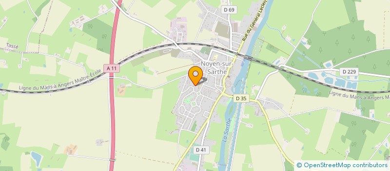 localisation de l'entreprise FAB INDUST CHAPITEAUX DEMONTABLES à ASNIERES-SUR-VEGRE