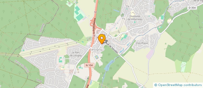 localisation de l'entreprise FAB RETAIL SOLUTION  LESIGNY