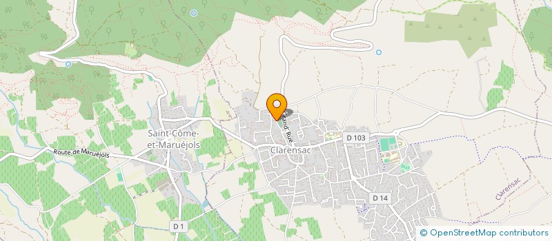 localisation de l'entreprise FAB'S KIDS EXPE  CLARENSAC