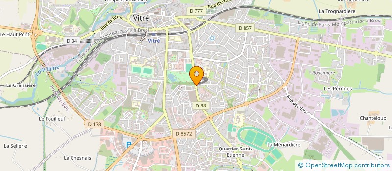 localisation de l'entreprise FAB SERVICES à VITRE