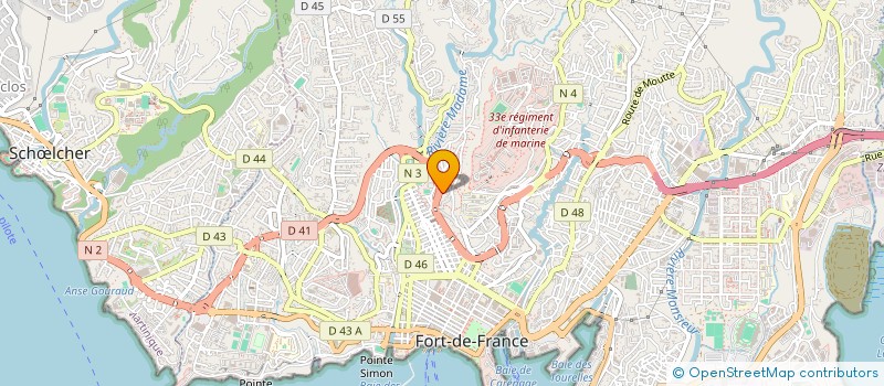 localisation de l'entreprise FAB TAXI S.A.S.U.  FORT-DE-FRANCE